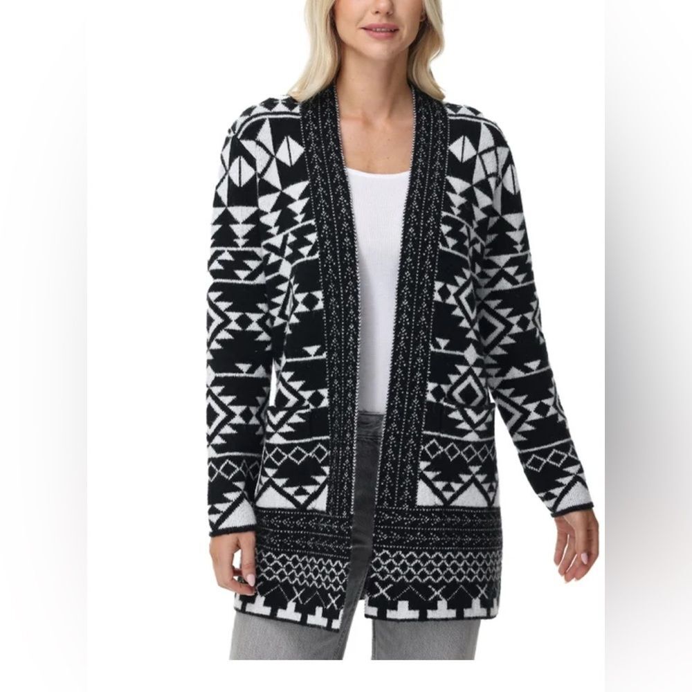 New with tag!!!! Frye Women's Patterned Cardigan black & white sizes small & Med